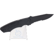 Couteau pliant tactique K25 11074 noir lame 8 cm