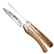 Couteau pliant Paoli 30171 lame 9 cm manche en teck