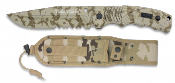 Couteau tactique K25 32162 lame 14 cm camo desert