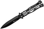 Couteau papillon Maxknives P38B lame 8 cm noir