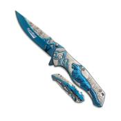 Couteau pliant 18929 Rainblue bicolore loup