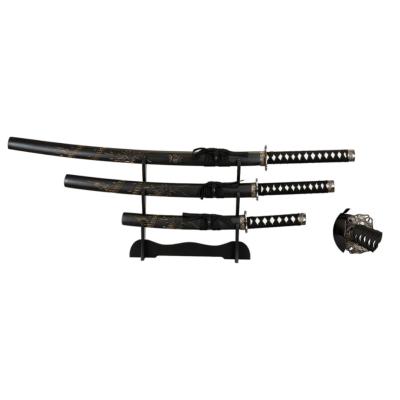 Set 3 Katanas noir TOLE-10 Impérial 32579 acier carbone