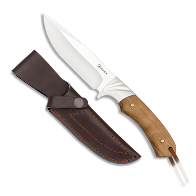 Couteau de chasse Albainox 32455 lame 11.8 cm - manche olivier