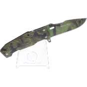 Couteau pliant tactique MOHICAN-3 camo vert K25 19542 lame 7.2 cm