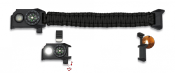 Bracelet de survie Paracorde noir 33905-NE