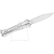 Couteau papillon ALBAINOX-PLUS tout inox 02172 Lame 9.6 cm