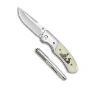 Couteau pliant de luxe dcor PERDRIX 19723 lame 8 cm