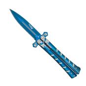  Couteau papillon Albainox 02282 Tête mort Rainblue