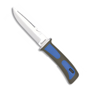 Couteau de plongée sous-marine ALBAINOX bleu lame 11.5 cm