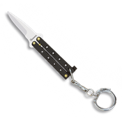Porte-clés couteau papillon Albainox 02056-N noir lame 4 cm
