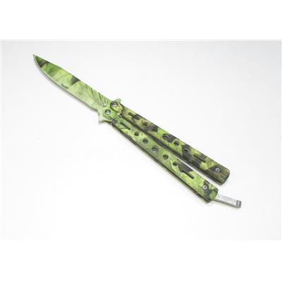 Couteau papillon camouflage SCK CW-076 Lame 10.4 cm