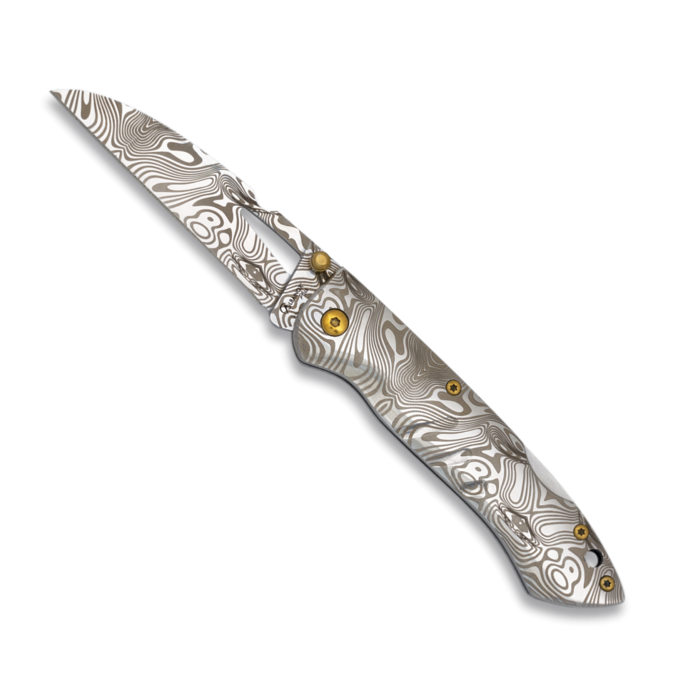 mini couteau de poche pliant ALBAINOX extra plat tout métal 