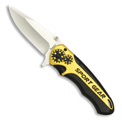 Couteau pliant Albainox Sport Gear jaune 19686 lame 8.5 cm