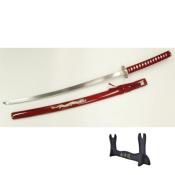 Katana ornemental ZS541R rouge lame 68 cm