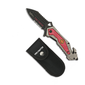 Couteau pliant scurit FIRE FIGHTER automatique 8.5 cm