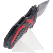 Couteau pliant tactique RUI/K25 19936 noir/rouge lame 9.3 cm