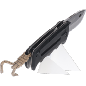 Couteau tactique pliant scie K25 19941 lame 9.3 cm