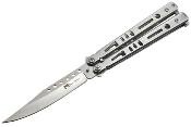 Couteau papillon Maxknives P52S silver lame 9.8 cm