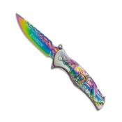 Couteau pliant ALBAINOX 18927 Rainbow bicolore