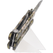 Couteau papillon K25 Phyton Camo sable 02132 lame 10 cm