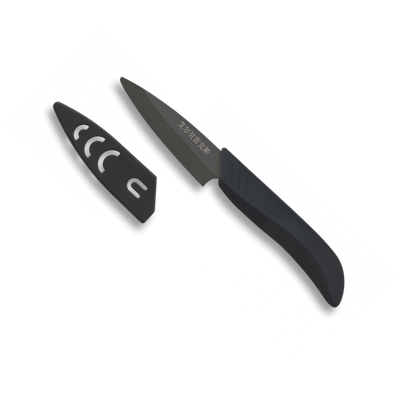 Couteau ALBAINOX 17281 lame céramique noire 7.5 cm