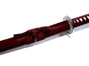 Katana ornemental ZS541R rouge lame 68 cm