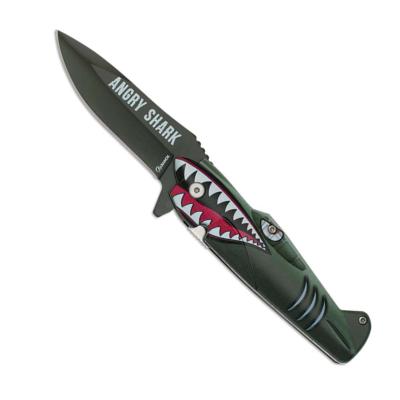 Couteau pliant Albainox ANGRY SHARK AVION  lame 8.5 cm