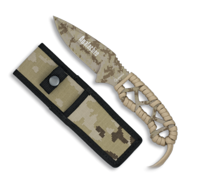 Couteau tactique encordé APALACHEE 32251 camo aride