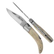 Couteau pliant Pittuda 30153 lame 10 cm manche en os