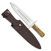 Dague de chasse Albainox 32361 REMATADOR lame 23.5 cm, manche en olivier