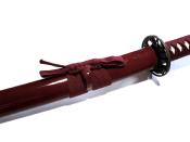 Katana ornemental SW1353 rouge lame 68 cm