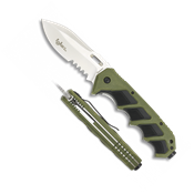 Couteau pliant automatique Albainox Vert 9.4 cm