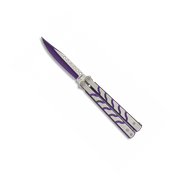Couteau papillon ALBAINOX 02158 violet lame 9.5 cm