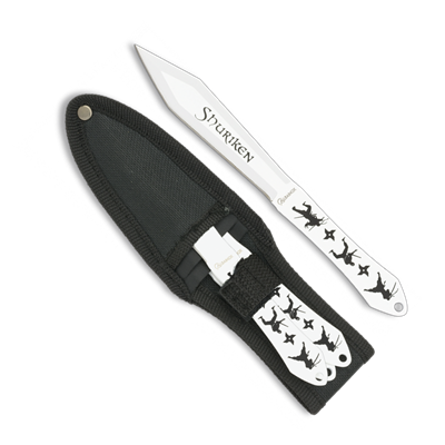 Set de 3 couteaux à lancer Ninja ALBAINOX 32155 blanc