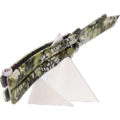 Couteau papillon Albainox Phyton vert 02177 lame 10.5 cm