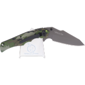 Couteau pliant tactique K25 18098 camouflage lame 9.4 cm