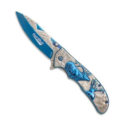 Couteau pliant 18928 Rainblue bicolore Cerf