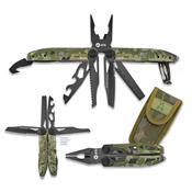 Pince multifonction K25 33288 camo vert - 17 outils