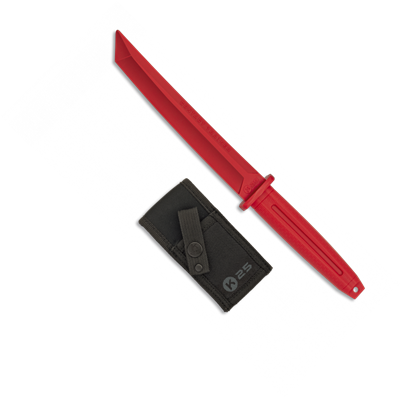 Couteau entrainement K25 rouge 32413 lame 18.4 cm