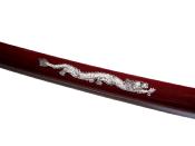 Katana ornemental ZS541R rouge lame 68 cm