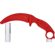 Couteau entrainement KARAMBIT K25 rouge 32335 lame 10.6 cm