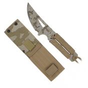 Couteau Albainox Camo coyote 32415 lame trailing point 9 cm