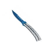 Couteau papillon ALBAINOX 02160 CSGO bleu lame 10.7 cm