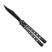 Couteau papillon Albainox noir 02167 lame 11 cm