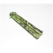 Couteau papillon camouflage SCK CW-076 Lame 10.4 cm