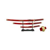 Set de 3 katanas TOLE 10 Imprial 31515-RO rouge