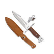 Couteau à baïonnette ALBAINOX 32505 lame 14.5 cm manche bois