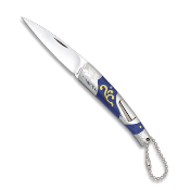Couteau pliant ALBAINOX 18634 stamina bleu lame 7 cm