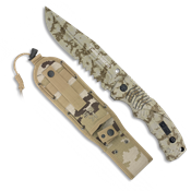 Couteau tactique K25 32162 lame 14 cm camo desert