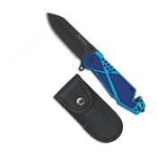 Couteau pliant tactique ALBAINOX 19754 bleu lame 8.6 cm